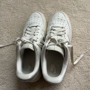 Nike AirForce 1 Sneakers with silver